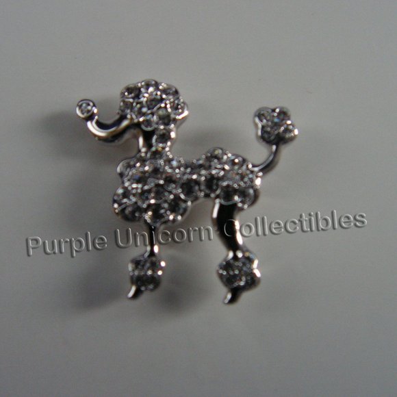 Swarovski Crystal Violetta Poodle Lovlot Tac Pin - Picture 1 of 1